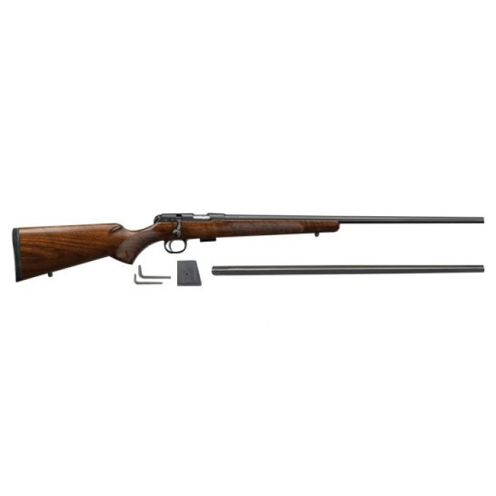 CZ 457 American Combo .22 LR/.17 HMR, Nitride Finish, Wood