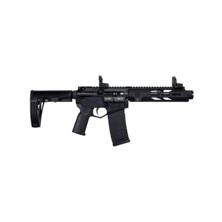 Diamondback Firearms DB15 7" 5.56 AR Pistol w/ MBUS Sight, Blk - DB15PDS7B