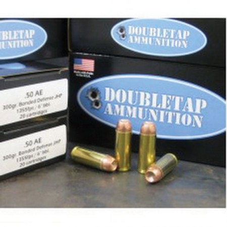 DOUBLETAP AMMUNITION BONDED DEFENSE 50 AE 300GR JACKETED HOLLOW POINT 20 ROUNDS PER BOX