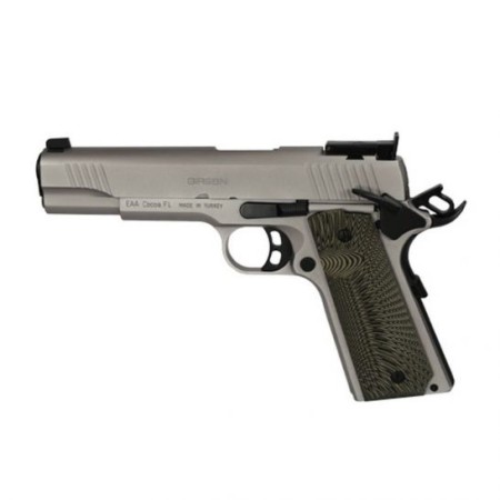 EAA Corp Girsan MC1911 Match .45 ACP Pistol, Nickel - 390094