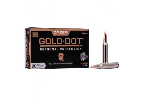 Speer 75 gr GDSP .223 Rem Ammo, 20/pack - 24469
