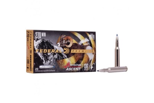 Federal 136 gr Terminal Ascent .270 Win Ammo, 20/pack - P270TA1