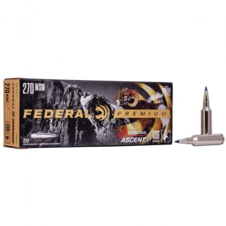 Federal 136 gr Terminal Ascent .270 WSM Ammo, 20/pack - P270WSMTA1