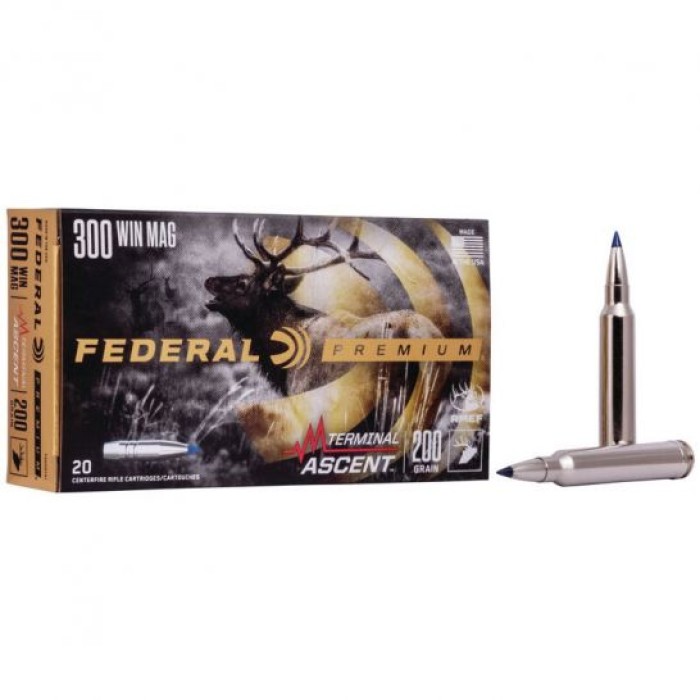 Federal 200 gr Terminal Ascent .300 Win Mag Ammo, 20/pack - P300WTA1