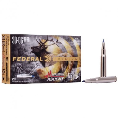 Federal 175 gr Terminal Ascent .30-06 Spfld Ammo, 20/pack - P3006TA1