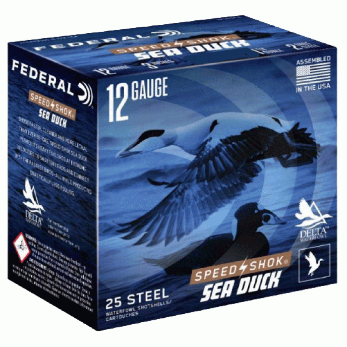 Federal Speed-Shok Sea Duck 12 Ga, 3", 1 1/4oz, 4 Shot, 25rd Box