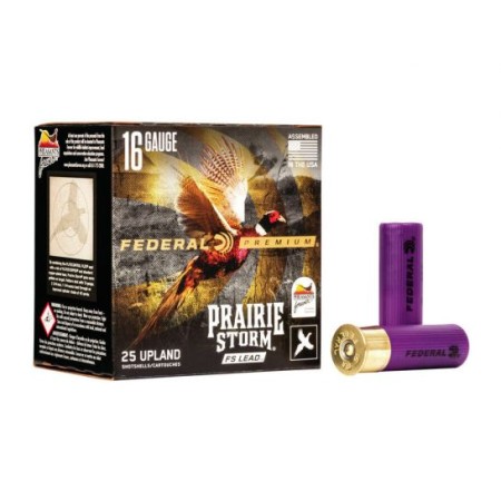 Federal Prairie Storm Lead #6 Shot 2-3/4" 16 Gauge Ammo, 25rds - PFX164FS6