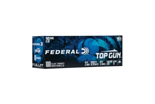 Federal Top Gun 2 3/4" 20 Gauge Ammo #8, 100/Box - TG201008