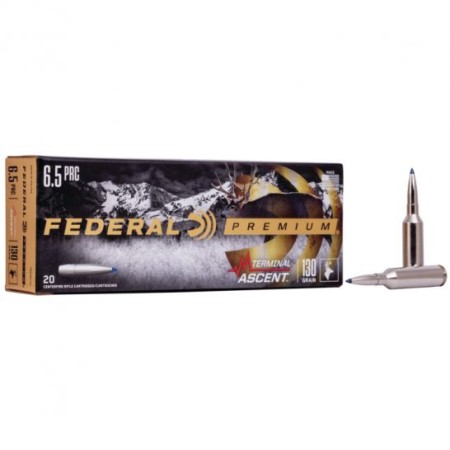 Federal 130 gr Terminal Ascent 6.5 PRC Ammo, 20/pack - P65PRCTA1
