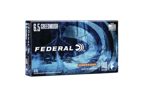 Federal PowerShok 140 gr JSP 6.5 Crd Ammo, 20/pack - 65CRDB