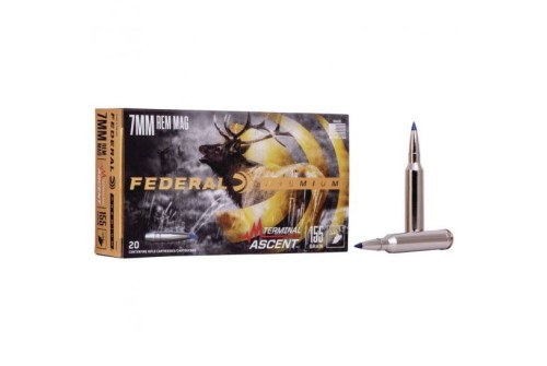 Federal 155 gr Terminal Ascent 7mm Rem Mag Ammo, 20/pack - P7RTA1