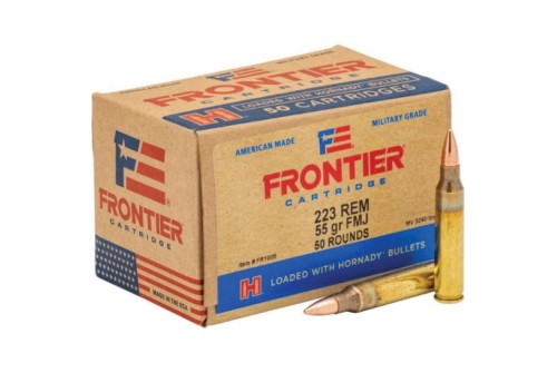Hornady Frontier 55 gr FMJ .223 Rem Ammo, 50/box - FR1005