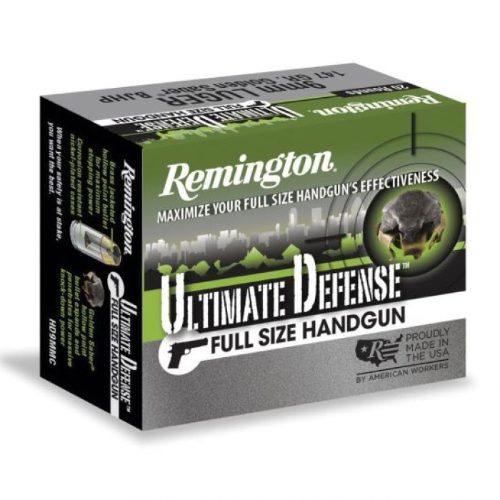 Remington Ultimate Defense 125 gr BJHP .357 Mag Ammo, 20/box - HD357MA