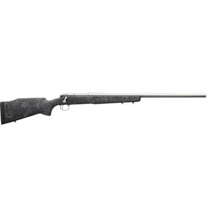 Remington 700 Long Range Stainless 6.5 Crd Bolt Action Rifle, Black with Gray Web - 85626