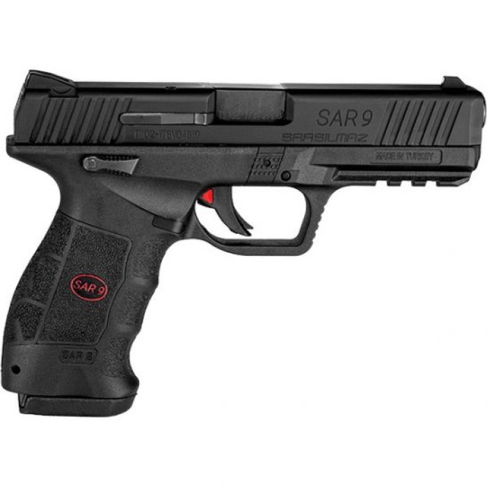 SAR USA SAR9 9mm Pistol, Blk - SAR9BL10