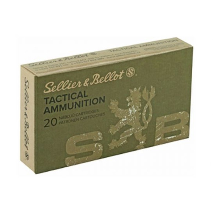 Sellier & Bellot Tactical 5.56 55gr FMJ Ammunition, 20rds - SB556A