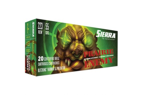 Sierra Prairie Enemy Ammunition 223 Remington 55 Grain BlitzKing Polymer Tip Box of 20