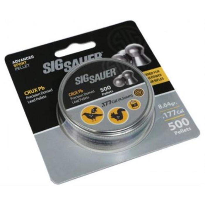 SIG SAUER Crux .177Cal 8.64Gr 500Ct Lead Pellets (AIR-AMMO-CRUX-PB-177-500)