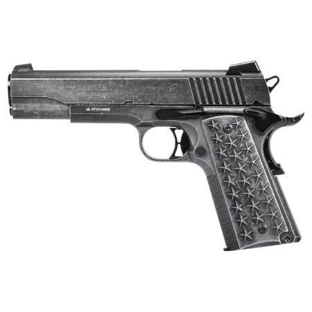 Sig Sauer Airguns Air1911wtp 1911 WE The People Air Pistol Co2 177 BB 17+1 Distressed Aluminum Grips AIR-1911WTP-BB