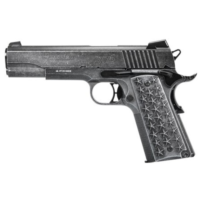 Sig Sauer Airguns Air1911wtp 1911 WE The People Air Pistol Co2 177 BB 17+1 Distressed Aluminum Grips AIR-1911WTP-BB