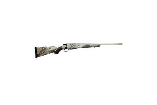 Tikka T3x Lite, Bolt Action Rifle, 308 WIN, 22.4" Fluted Barrel, 1:11 Twist, Threaded 5/8x24, Veil Alpine Camo, Synthetic Stock, Cerakote Barrel and Action, Green Color, Right Hand, 3Rd, 1 Mag, Includes Matching Muzzle Brake