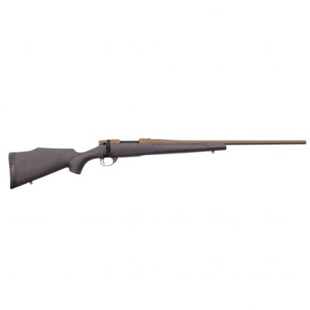 Weatherby Vanguard Weatherguard 7mm-08 Rem Bolt Action Rifle, Black with Bronze Webbing - VWB7M8RR4T