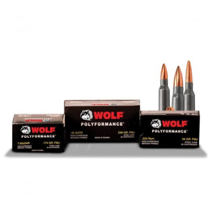 Wolf Performance Ammo Military Classic Steel 7.62 X 54 148-Grain 20-Rounds