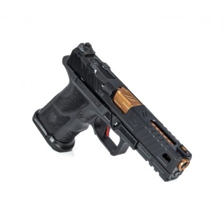 ZevTech OZ-9 Standard 4.49" 9mm Pistol, Black/Bronze - OZ9-STD-COVERT-B-BRZ