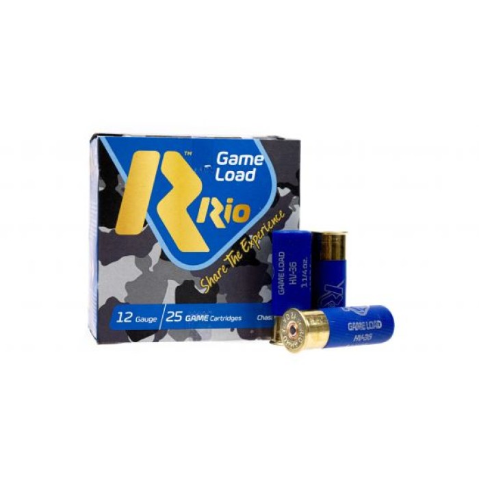 Rio Ammunition Top Texas Game Load High Velocity 12 GA, 2-3/4in. 1-1/4oz. #8 Shot - 25 Rounds [MPN: TGHV368]