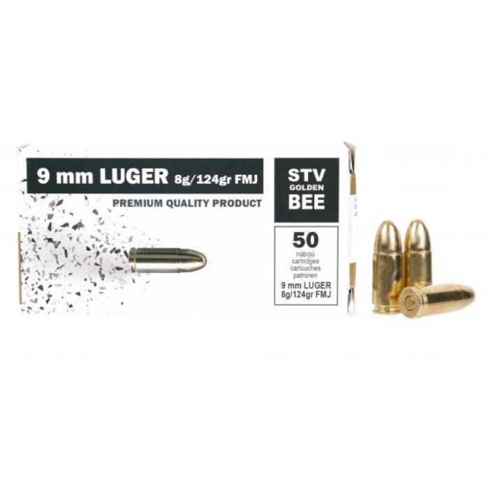 STV 9mm Luger 124gr FMJU 50 Per Box