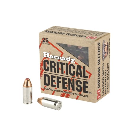 Hornady 90080 Critical Defense 380 ACP 90 gr Flex Tip eXpanding 25 Bx - Dirty Bird Industries