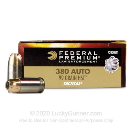 Federal Premium HST .380 ACP 99 Grain JHP