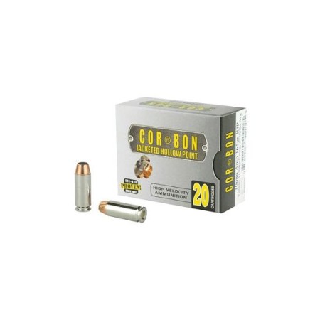 CorBon Self Defense 10mm Ammo 165 Grain JHP, 20 rds/box - 10165