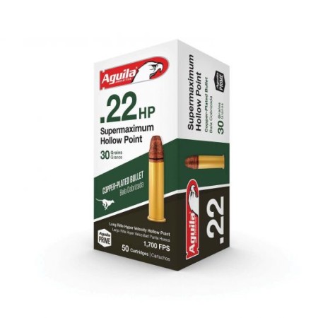 Aguila Supermaximum .22 LR, 30gr, CPHP - 50 Rounds [MPN: 1B220297] (640420009513)