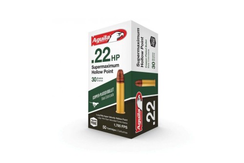 Aguila Supermaximum .22 LR, 30gr, CPHP - 50 Rounds [MPN: 1B220297] (640420009513)
