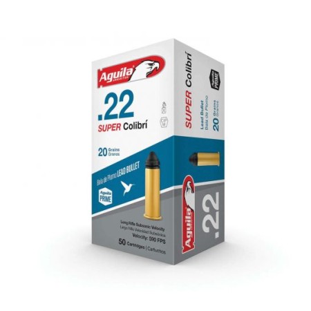 Aguila Super Colibri .22 LR 20 Grain 50-Rounds CL