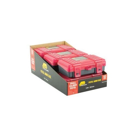 PLANO 9mm/.380 50 Round Charcoal/Rose Handgun Ammo Case (1224-50)
