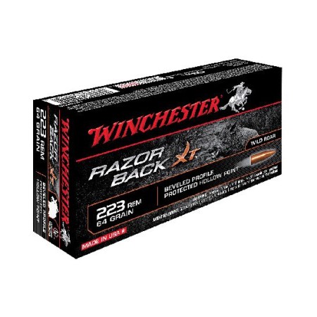 Winchester 223 64gr RazorBack Ammunition 20rds - S223WB