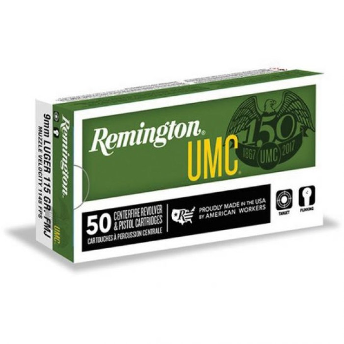 Remington UMC 230 gr FMJ .45 Auto Handgun Ammo, 250/box - 23781