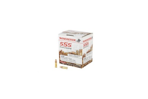 Winchester 22LR Ammo 36 Grain Hollow Point 555 Round Brick - 22LR555HP