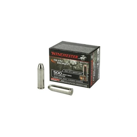 Winchester Dual Bond Supreme Elite 500 S&W Ammo 375 Grain 20 rds/box - S500SWDB
