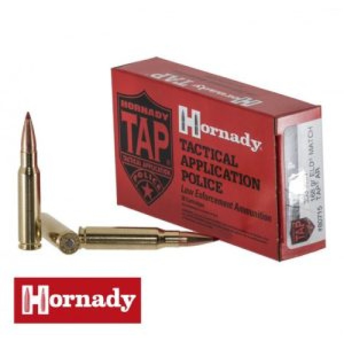 Hornady TAP AR ELD Match 308 Winchester Ammo 20 Round Box - Brass Casing