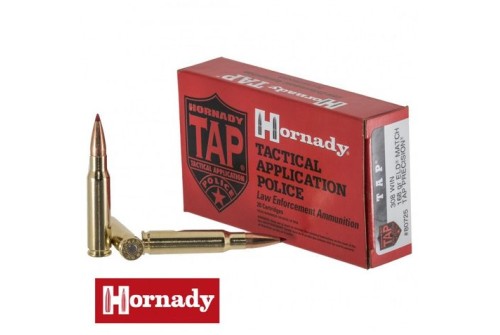 Hornady TAP Precision ELD Match 308 Winchester Ammo 20 Round Box - Brass Casing