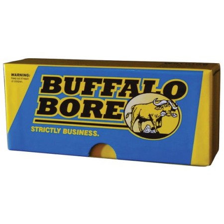 Buffalo Bore 45-70 Mag 500 grain Full Metal Jacket Flat Nose Lever Gun Rifle Ammo, 20/Box - 8D/20