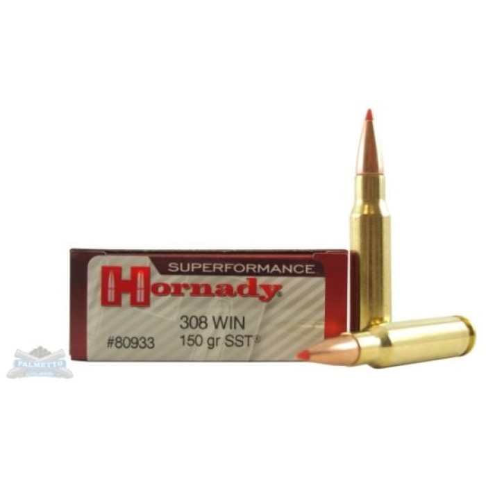 Hornady 80933 Superformance 308 Win 150 gr SST 20 Bx/ 10 Cs