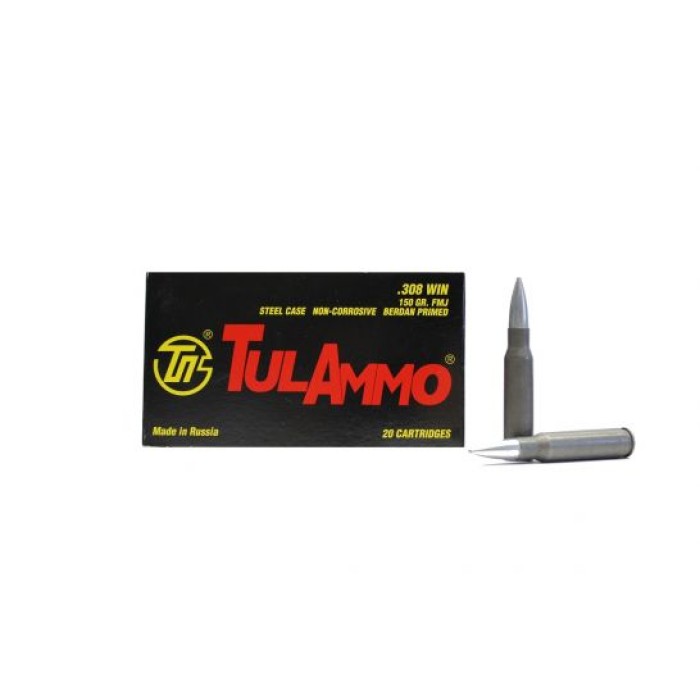 Tula Tulammo .308Win 150GR FMJ 20rds