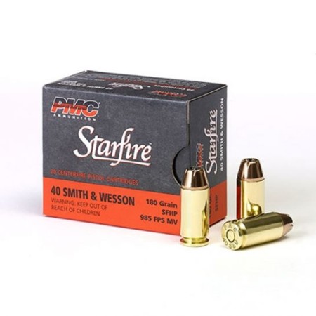 PMC Starfire .40 S&W 180gr JHP Ammunition, 20 Round Box - 40SFA