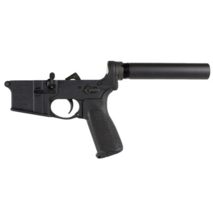 Bravo Company, BCM, Pistol Lower Group with Receiver, 556NATO, Aluminum Frame, Black Finish, BCMGUNFIGHTER Pistol Grip