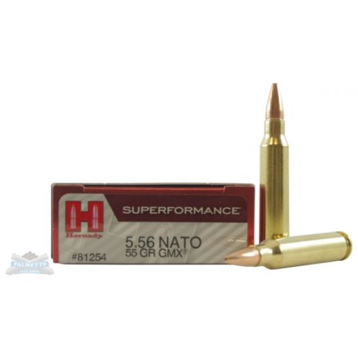 Hornady 5.56 NATO 55 Grain GMX SPF-20 Count