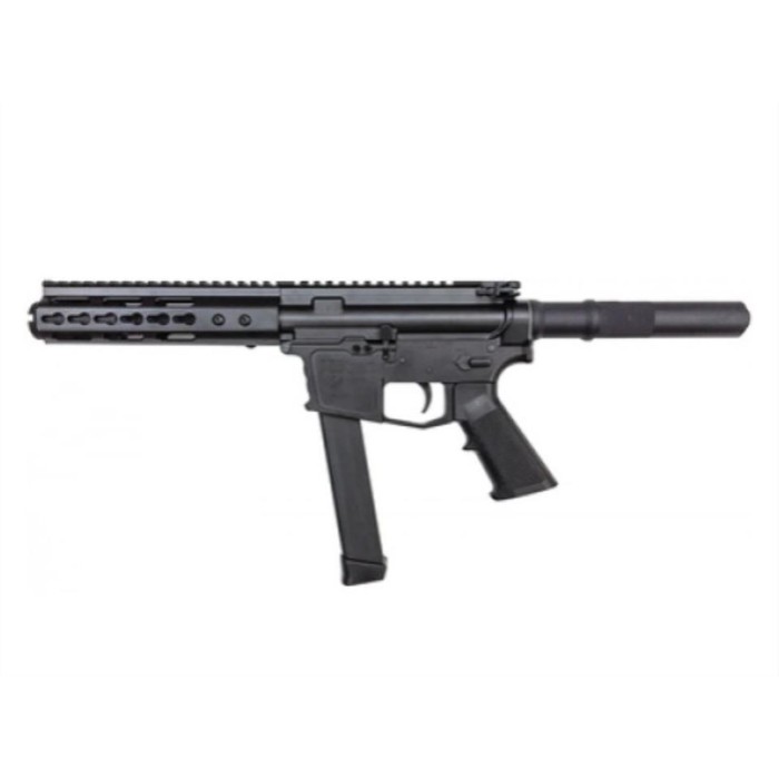 ATI AR-15 Pistol 9MM HGA Billet 5.5" Barrel, 7" KM Handguard Flash CAN 31Rd Mag